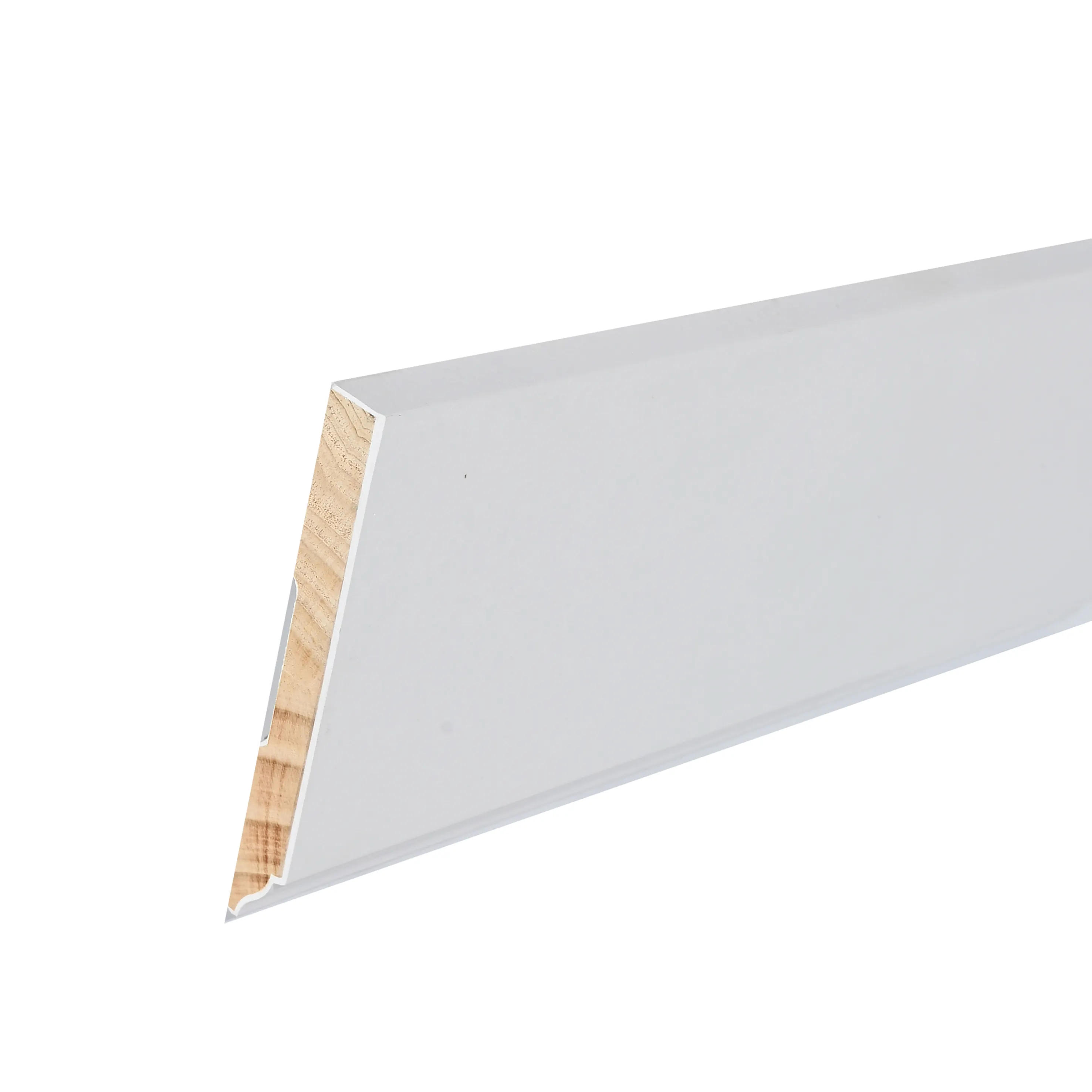 Gute Qualität Board Base board MDF Wand Sockel leisten Schrank Rahmen Form PVC Wrap anpassen Farbe