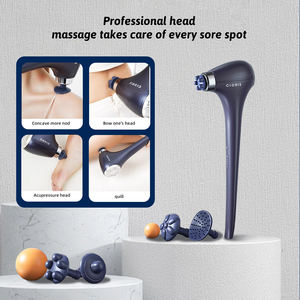 휴대용 무선 진동 마사지 해머 6단 속도 조절 6개 마사지 헤드 2000mAh 배터리 브러시리스 모터 - Product Image 3