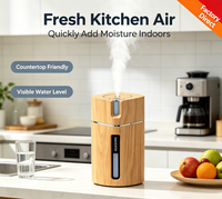 Humidificateur portable diffuseur d'arômes à faible bruit et grande capacité, effet bois, pour usage domestique et commercial – Vente en gros