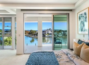 Superhouse estremamente spazio e design moderno nastro telaio in alluminio con marchio Australia <span class=keywords><strong>Doric</strong></span> maniglia porta scorrevole - Product Image 4