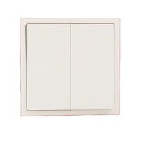 Precios baratos de fábrica Europa 80 Material de PC estándar 1 Gang 1 Way Botón de pared Interruptor de luz eléctrico para el hogar