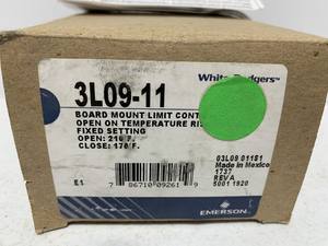Control de Límite de Montaje en Placa PLC 3L09-11-1/2 (Abre a 210 °<span class=keywords><strong>F</strong></span>/Cierra a 170 °<span class=keywords><strong>F</strong></span>) - Product Image 2