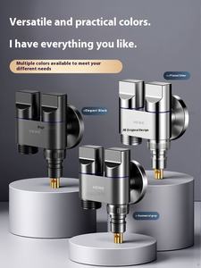 Vanne <span class=keywords><strong>d</strong></span>'arrêt <span class=keywords><strong>d</strong></span>'eau automatique à <span class=keywords><strong>double</strong></span> <span class=keywords><strong>sortie</strong></span> à usage domestique Vanne <span class=keywords><strong>d</strong></span>'angle en laiton <span class=keywords><strong>Robinet</strong></span> un-en-deux-Joint pour machine à laver pour salle de bain - Product Image 6