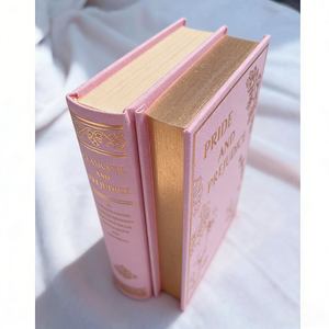 Usine d'impression chinoise, impression personnalisée de livres reliés de haute qualité, roman avec bords vaporisés, impression écologique, livre avec bords en feuille métallisée - Product Image 1