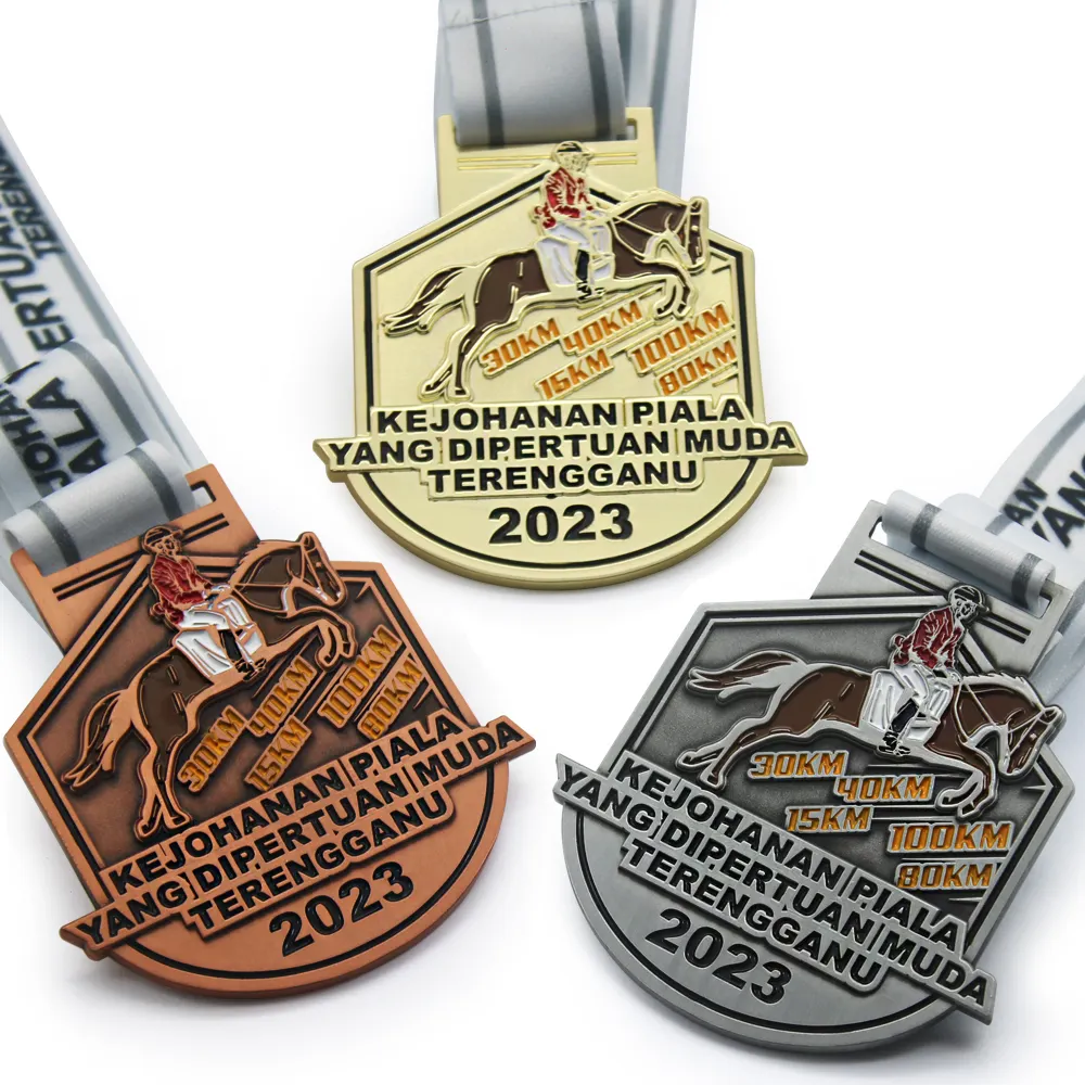 الصين الصانع المهنية ميدالية سباق الخيل Medaille Pferd الحصان
