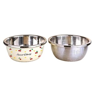 ชุดอ่างล้างขวดนมสแตนเลส Sweet Cherry ทนความร้อน พร้อมที่ระบายน้ำสำหรับครัว - Product Image 2