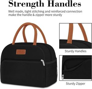 Large Capacity Leakproof Cooler Cute <b>Lunch</b> <b>Boxes</b> Tote Bags Reusable Insulated <b>Lunch</b> Container for <b>Work</b> Office Picnic - Product Image 5