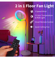 Lampadaire coloré moderne 2024 rgb lampe sur pied vente en gros led lampe sur pied avec ventilateur