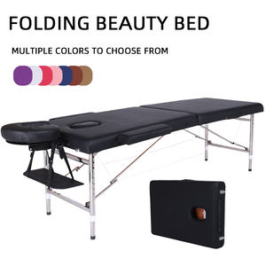 <span class=keywords><strong>Table</strong></span> <span class=keywords><strong>de</strong></span> <span class=keywords><strong>massage</strong></span> pliable légère, lit pour extensions <span class=keywords><strong>de</strong></span> cils, réglable en hauteur sur <span class=keywords><strong>8</strong></span> niveaux avec appui-tête et accoudoirs pour salon - Product Image 1