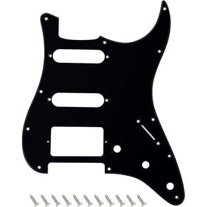 Placa de protección estilo ST de 4 colores al por mayor 11 agujeros 3 capas HSS estándar <span class=keywords><strong>Stratocaster</strong></span> guitarra eléctrica Scratch Plate Pickguard - Product Image 3