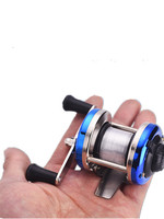 Mini moulinet de pêche d'hiver sur glace en métal à double poignée, avec bobine de ligne 1 roulement 5kg rapport de vitesse de rupture 3.0:1