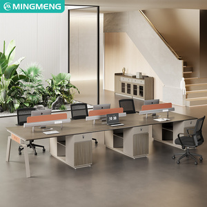 <span class=keywords><strong>Scrivania</strong></span> Moderna in Legno per Ufficio Commerciale, Postazione di Lavoro Multi-Utente, <span class=keywords><strong>Scrivania</strong></span> per <span class=keywords><strong>Computer</strong></span>, Scrivanie <span class=keywords><strong>e</strong></span> Sedie da Ufficio Moderne - Product Image 6