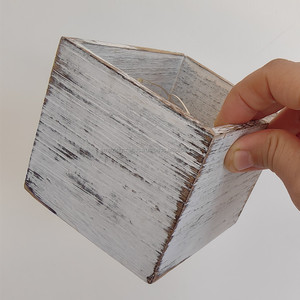 Jardinière en bois carré rustique en bois massif pour la maison jardin pièce maîtresse affichage mariage fleurs titulaire maison et lieu décor - Product Image 3