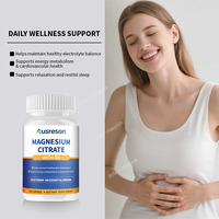 Capsules de citrate de magnésium Springland OEM avec vitamine B6 et L-théanine pour le sommeil et l'énergie – Capsules de citrate de magnésium + B6