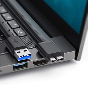 Câble OEM ODM Type-C vers Micro USB 3.0 10 Gbit/s avec blindage tressé, charge rapide 3A pour disques durs externes Seagate <span class=keywords><strong>LaCie</strong></span> - Product Image 6