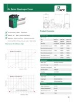 Pompe à diaphragme à pression négative, petite micro-pompe à vide, pompe d'échantillonnage et d'analyse électrique 12V/24V, membrane HNBR, 4 LPM