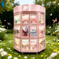 Vente chaude Distributeur automatique de fleurs fraîches personnalisable 24h/24 Boîtier en acier inoxydable Garantie de 12 mois pour les fleuristes