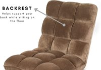 Fauteuil de sol réglable à cinq positions avec cordon en Polyester, pliable, idéal pour la méditation, les jeux et les loisirs, offre spéciale