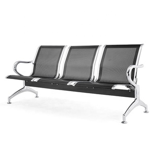 Marco de Metal Aeropuerto Hospital Doble Espera <span class=keywords><strong>Chaira</strong></span> para Centro Comercial Salón Asiento Steele Sala de Espera con Brazos Silla de Oficina - Product Image 2
