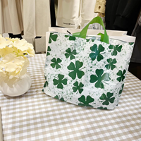Sacs de courses réutilisables en LDPE écologiques avec impression en gravure, poignée en patch, résistants à l'humidité pour vêtements et chaussures