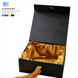 Luxury Custom Magnetic Folding Rigid Box Four-Color Printing Gold Foil for Virgin Human Hair Extensions HD Lace <b>Wigs</b> - Product Image 1