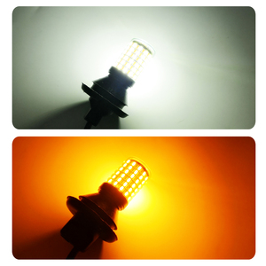 Đèn LED Báo Rẽ Xe Ô Tô As 12V Canbus 4014 60SMD 1156 BA15S Bau15S 3156 7440 đèn dự phòng dừng đèn đuôi màu trắng + màu hổ phách - Product Image 5