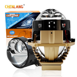 Phares LED Chenlang 3,0 pouces super lumineux 140W 6000K H4 H7 9005 faisceau haut/bas 140W/90W laser RHD LHD lentille de projecteur Bi LED plate - Product Image 1