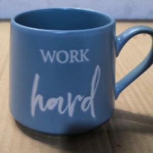 Ceramic Coffee <b>Mug</b> <b>Letter</b> Print Minimalist Office Use Screen Printing Business Gifts 11oz - Product Image 1