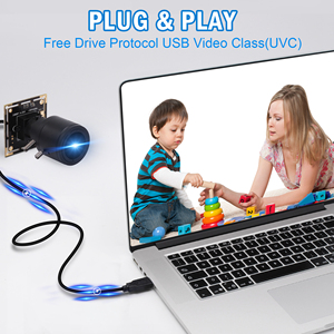 Webcam USB Full HD 1080P H.264 à faible luminosité avec microphone grand angle 95° et objectif M12 2.8-12mm pour diffusion en direct - Product Image 6