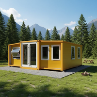 Maison Modulaire Pliante 20ft 30ft 40ft Préfabriquée Mobile 2 3 Chambres Luxe Panneau Sandwich Extensible Conteneur Maison Bureau Bâtiment