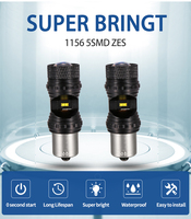 Ampoule LED de voiture 1156 Ba15s Bau15s Canbus sans erreur, ampoule de clignotant pour voiture