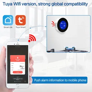 Wifi tuya thông minh cảm biến rò rỉ khí với báo động âm thanh báo động rò rỉ khí tuya wifi thông minh cảm biến khí - Product Image 4