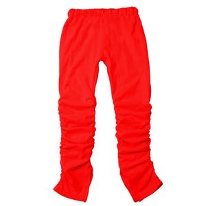 กางเกงเลกกิ้งเด็กผู้หญิงดีไซน์ใหม่ปี 2021 สีลูกกวาด สไตล์ลำลอง มีจีบ - Product Image 1