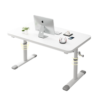 Bureau d'étude en métal confortable et réglable en hauteur avec étagère pour les étudiants, pour une utilisation à domicile ou au bureau