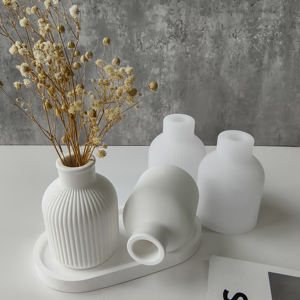 J10-287 Vaasarrangement Kristal Druppel Siliconen Mal DIY Gips Cement Bloemarrangement Opslag Harsen Mallen - Product Image 3