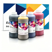 Tinta Eco Solvent Berkualitas Tinggi Myriad Minded 1000ml dalam Botol untuk Printer Iklan Luar Ruangan Ramah Lingkungan Rendah Bau