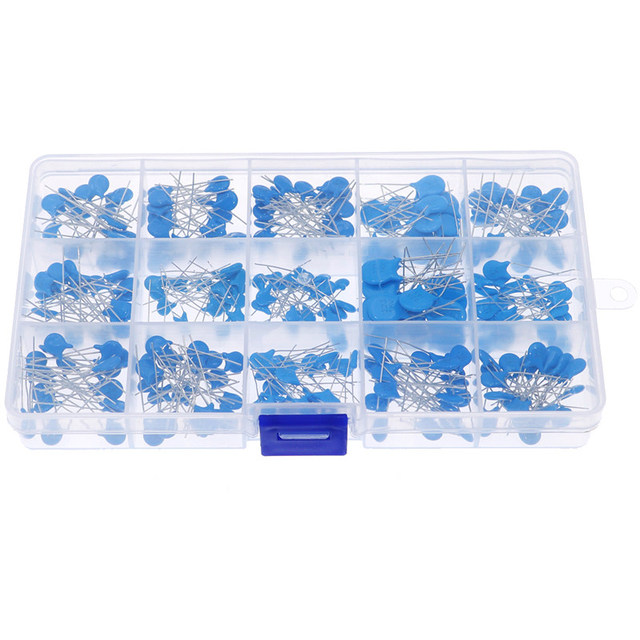 Common High Voltage Ceramic Capacitor Pack 1KV2KV3KV Blue Ceramic Repair Electronic Component Mixed Assembly Kit