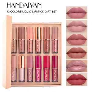 <span class=keywords><strong>HANDAIYAN</strong></span> Set de Regalo de Brillo Labial de 12 Colores/Set, Hidratante Natural, Set de Maquillaje Cosmético para Mujer, Labial Líquido Mate - Product Image 2