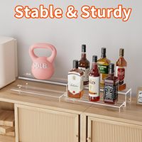 Présentoir en acrylique transparent à niveaux, étagère de présentation de table pour bijoux, parfums, cupcakes, jouets, figurines