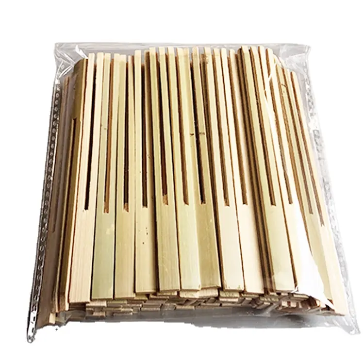 Jimao 고품질 더블 견인삭 나무 추천/스틱/꼬치 제조 메이커 꼬치 나무 과일 포크