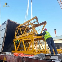 Grue à flèche basculante de 12 tonnes pour la construction de bâtiments de grande hauteur, équipement de manutention de matériaux