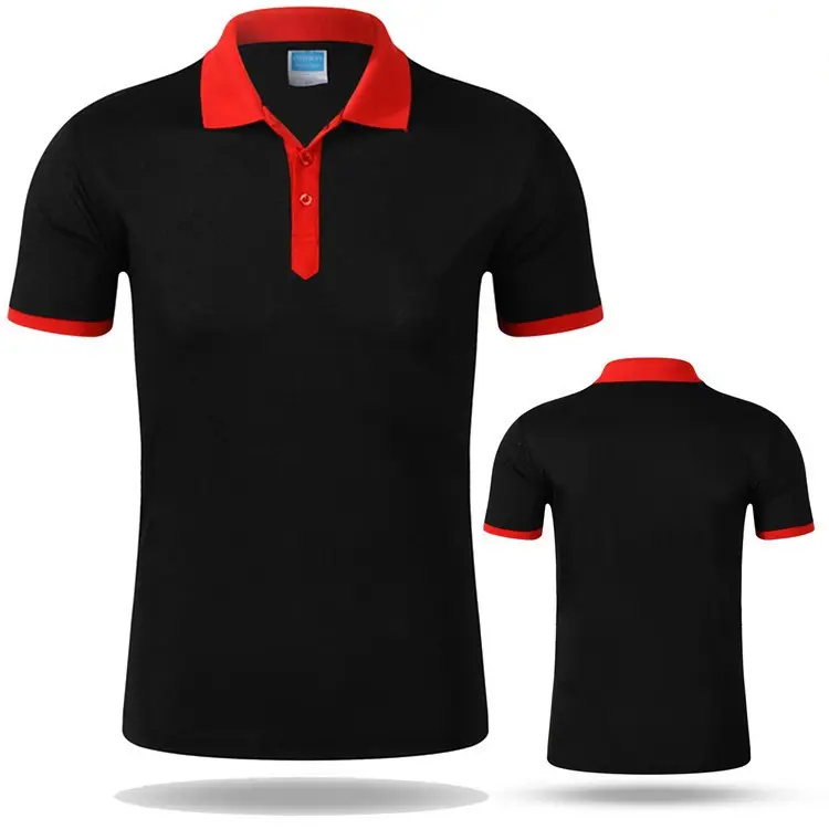 Camiseta de polo lisa impressão feita sob encomenda 200 gsm masculina venda a granel