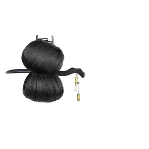Perruque chignon basse avec clip pour femme, style ancien Hanfu, perruque chignon fleuri, chignon lâche, perruque de style chinois, sac FT014 - Product Image 4