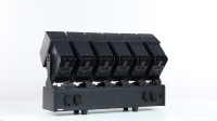 Barre de projecteurs mobiles IP65 400W 6*60W LED RGBW CRI≥90 avec zoom, faisceau et wash pour événements extérieurs, théâtre et concerts