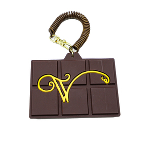 ECO-friendly PVC Silicone Soft Rubber Chocolate Color Shape <b>Card</b> Sleeve Portable School <b>Card</b> Transportation Cardra Sleeve - Product Image 1