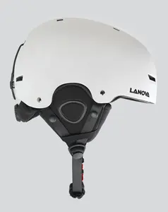 Kunden spezifischer Snowboard helm mit warmem Ohr teil und langem Pelzfutter-Skihelm