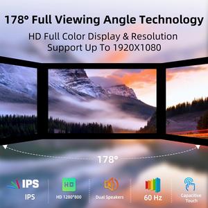 Pantalla Ras Pberry <span class=keywords><strong>PI</strong></span> HD/MI de 10,1 pulgadas, pantalla táctil capacitiva IPS de 1280*800, carcasa de hierro con altavoz - Product Image 3