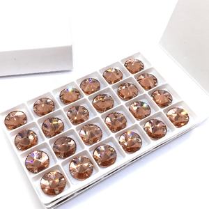 Neon AB dos plat coudre sur des strass en cristal de verre pour l'artisanat faisant des accessoires de robe de vêtement - Product Image 4