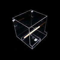 Exhibidor de Ropa Acrílico Moderno, Ecológico y de Lujo, con Ventana Transparente Lavable, Bandeja para Semillas Desmontable, Reciclable y Personalizable