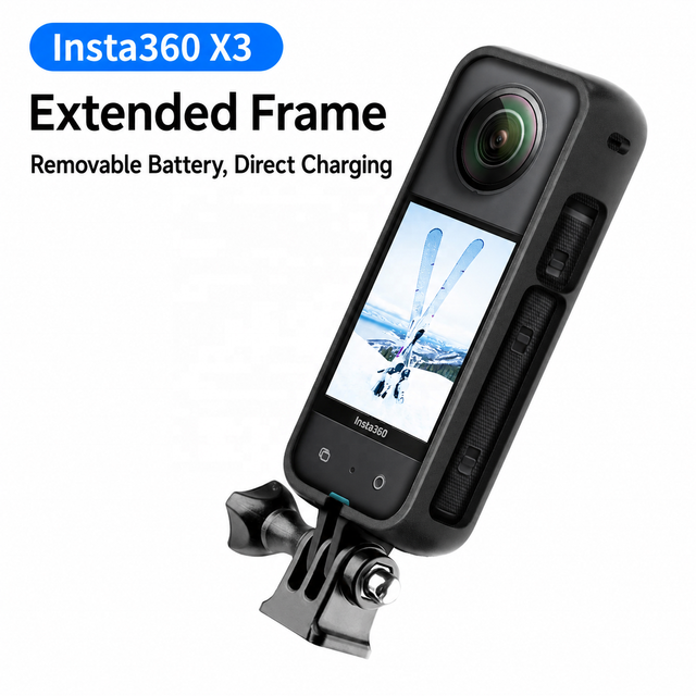 Hot Selling Insta360 X3 Frame Case, Plastic Camera Cage Housing, Shockproof Protective Bracket for 360 Action Camera Accessories